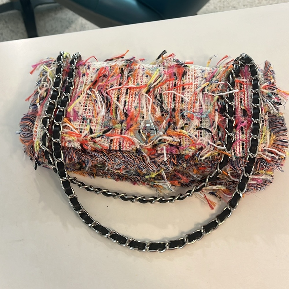 Zara Basic Purse Multi Color Mint Condition 10x5x2 - image 6